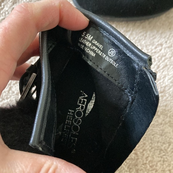 Aerosoles genuine suede wedge booties - Picture 6 of 6